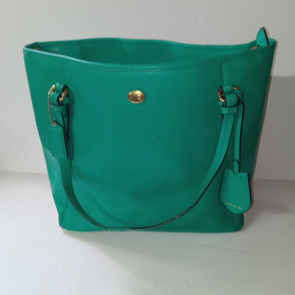 Teal blue coach